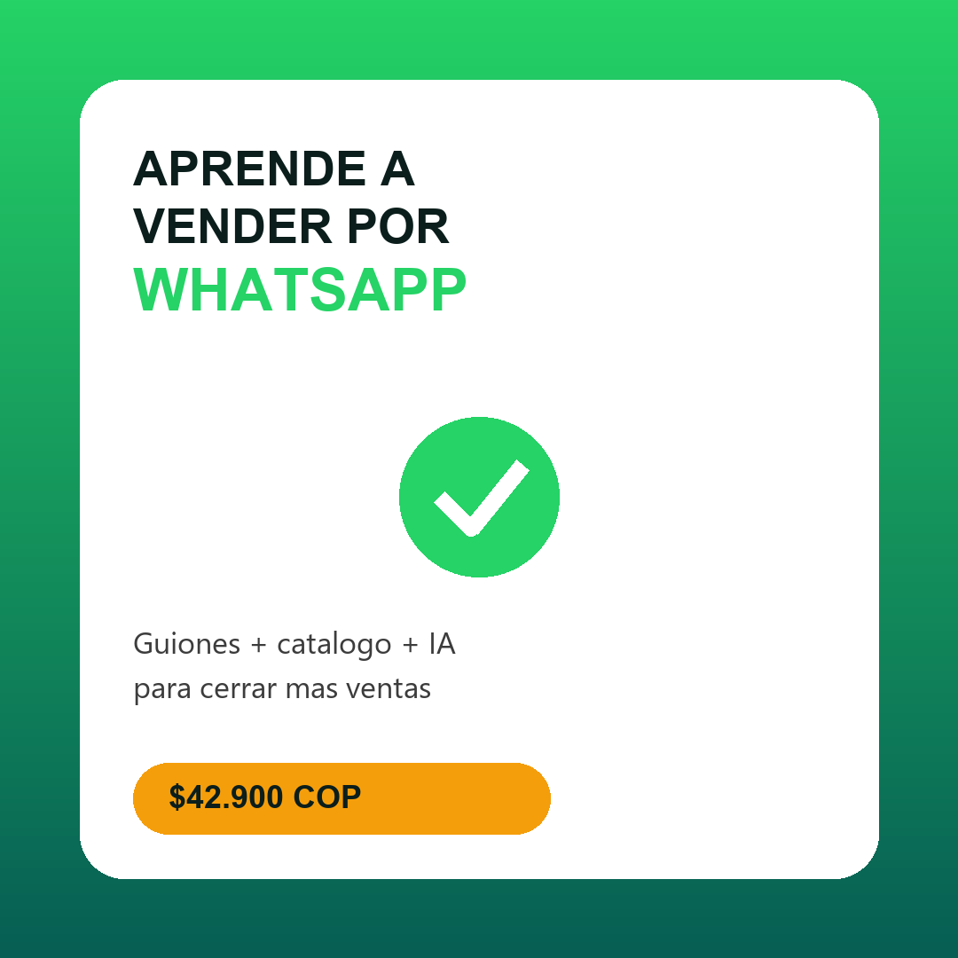 Ventas por WhatsApp Business para tu Negocio